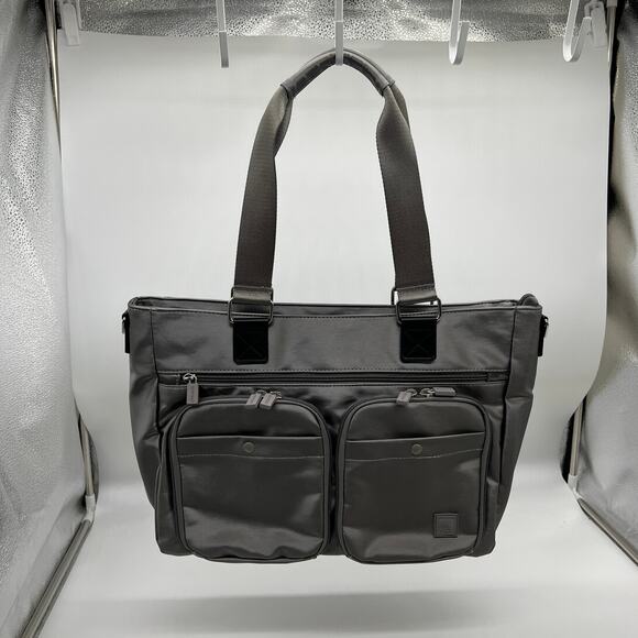IHKWIP Cargo Catchall Tote with Two Crossbody Straps Gray Color - Picture 9 of 12